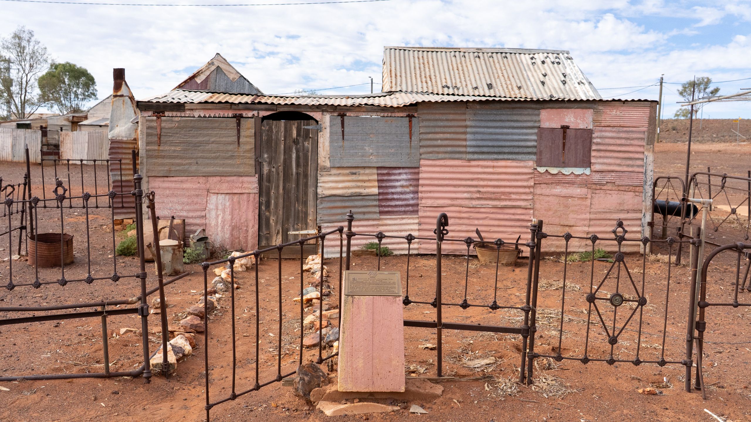 Little Pink Camp — one of Gwalia’s original miner’s cottages from the gold rush era.