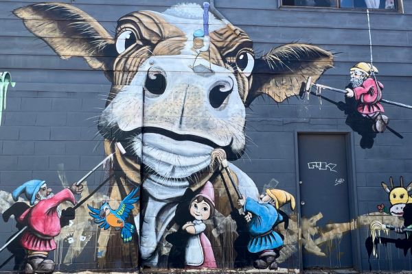 John Murray Street Art Lightning Ridge NSW
